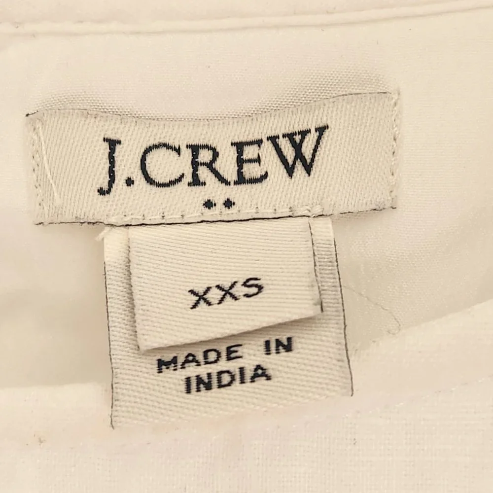 NWOT J. Crew Factory Embroidered Linen/Cotton Dress XXS - Picture 4 of 7